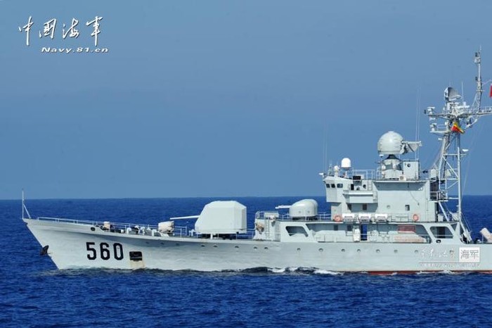 Tàu chiến của Hạm đội Nam Hải - Hải quân Trung Quốc ở vùng biển bãi cạn Scarborough
